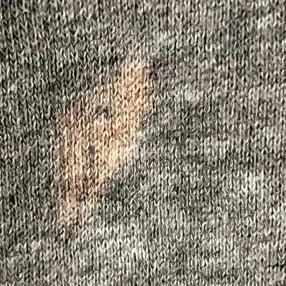 Adidas gray 3-stripe full zip hoodie boys Size 7 Small White Spot On Back - Picture 3 of 6